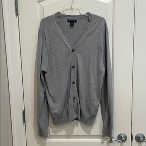 Banana Republic Men's Light Gray Cardigan